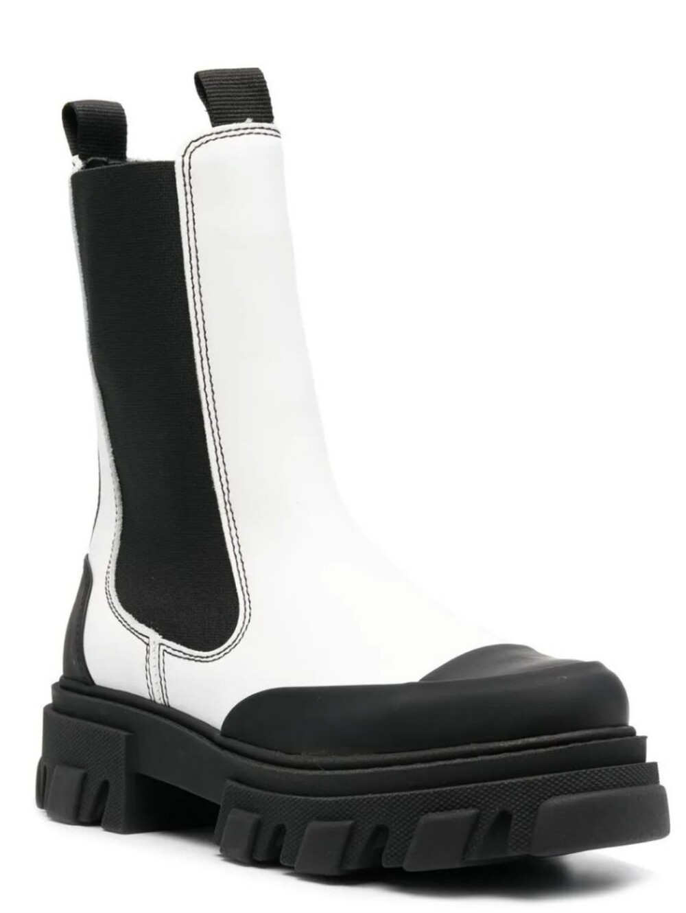 Ganni | Chunky Leather Chelsea Boots